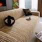 High Stretch Couch Slipcover with Abstract Stripe, Washable Non-Slip Cover for Dogs