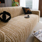 High Stretch Couch Slipcover with Abstract Stripe, Washable Non-Slip Cover for Dogs