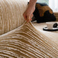 High Stretch Couch Slipcover with Abstract Stripe, Washable Non-Slip Cover for Dogs
