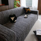 High Stretch Couch Slipcover with Abstract Stripe, Washable Non-Slip Cover for Dogs