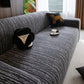 High Stretch Couch Slipcover with Abstract Stripe, Washable Non-Slip Cover for Dogs