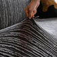 High Stretch Couch Slipcover with Abstract Stripe, Washable Non-Slip Cover for Dogs