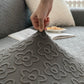 High Stretch Jacquard Sofa Slipcover, Soft Spandex Textured Floral Couch Cover