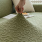High Stretch Jacquard Sofa Slipcover, Soft Spandex Textured Floral Couch Cover
