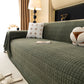 Jacquard Textured Couch Cover Throw, Soft Thick Decorative Slipcover for Couch