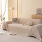 Embossed Leaf Pattern Couch Cover Throw Blanket, Japandi Furniture Cover Protector