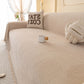 Embossed Leaf Pattern Couch Cover Throw Blanket, Japandi Furniture Cover Protector