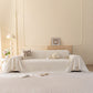 Embossed Leaf Pattern Couch Cover Throw Blanket, Japandi Furniture Cover Protector