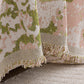 Chenille Throw Blanket Sofa Cover, Abstract Watercolor Couch Cover with Tassel Fringe