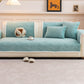 Thickened Crystal Velvet Sofa Cover, Non-Slip Quilted Couch Protector for Pets & Kids