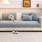 Thickened Crystal Velvet Sofa Cover, Non-Slip Quilted Couch Protector for Pets & Kids