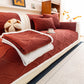 Thickened Crystal Velvet Sofa Cover, Non-Slip Quilted Couch Protector for Pets & Kids