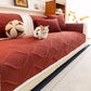 Thickened Crystal Velvet Sofa Cover, Non-Slip Quilted Couch Protector for Pets & Kids
