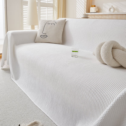 Cooling Comfy Throw Sofa Cover, Textured & Breathable, Multi-Use Decorative Couch Covers for Summer