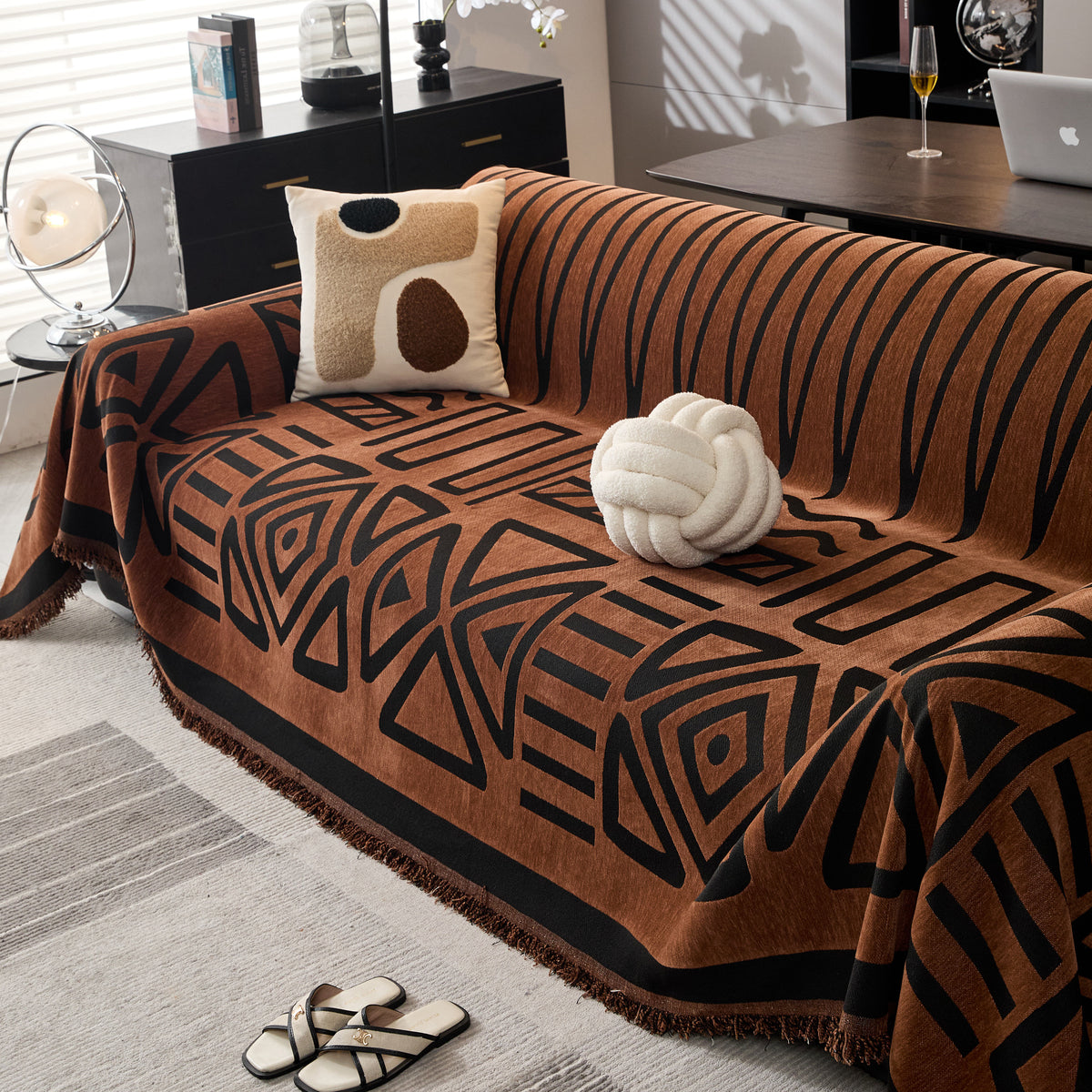 Boho Chenille Sofa-Wurfdecken für Ecksofa Couchbezug Sofa-Schutzhüllen – Slipcover KAS™
