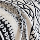 Bohemian Tufted Sofa Cover, Plush Fleece Throw Blanket with 3D Woven Aztec Stripes