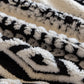 Bohemian Tufted Sofa Cover, Plush Fleece Throw Blanket with 3D Woven Aztec Stripes