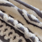 Bohemian Tufted Sofa Cover, Plush Fleece Throw Blanket with 3D Woven Aztec Stripes