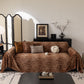 Leopard Print Flannel Sofa Throw Cover, Soft Couch Protector for Pets, Kids & Home