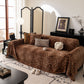Leopard Print Flannel Sofa Throw Cover, Soft Couch Protector for Pets, Kids & Home