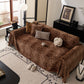 Leopard Print Flannel Sofa Throw Cover, Soft Couch Protector for Pets, Kids & Home