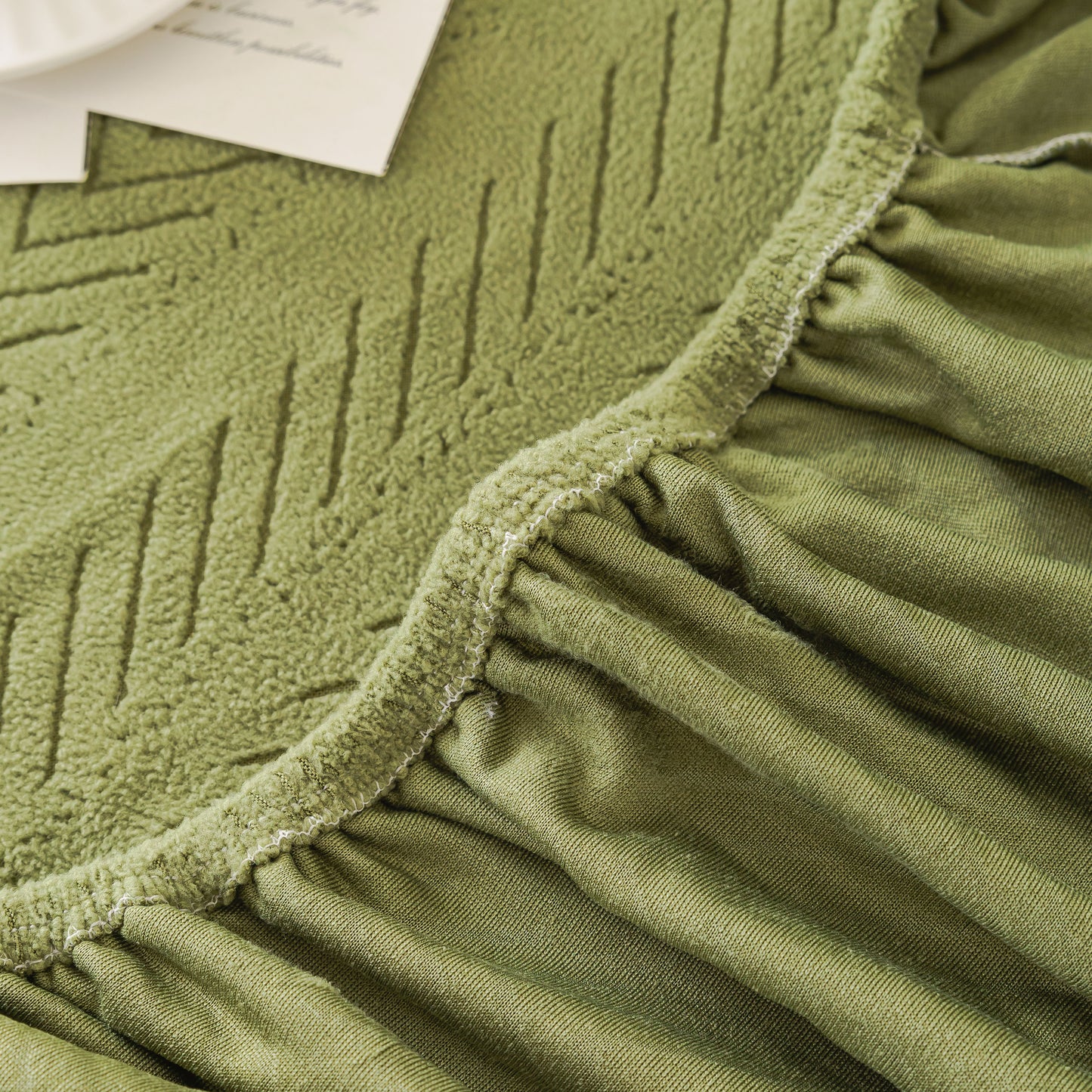 High Stretch Herringbone Textured Slipcover for Standard & L-Shaped Sectional Couches