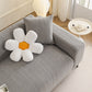 High Stretch Herringbone Textured Slipcover for Standard & L-Shaped Sectional Couches