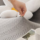 High Stretch Herringbone Textured Slipcover for Standard & L-Shaped Sectional Couches
