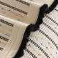 Textured Striped Sofa Cover with Plush Trim, Non-Slip Couch Protector Sectional Covers