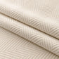 Chenille Herringbone Sofa Cover, Couch Protector with Bow Detail & Scalloped Trim