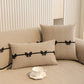 Chenille Herringbone Sofa Cover, Couch Protector with Bow Detail & Scalloped Trim
