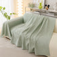 Durable Cooling Couch Cover for Dogs Textured Chic Leaf Summer Throw Cover Blanket
