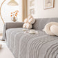 Modern 3D Water Ripple Sofa Cover, Non-Shedding Cream Style Furniture Protector Throw