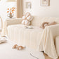 Modern 3D Water Ripple Sofa Cover, Non-Shedding Cream Style Furniture Protector Throw