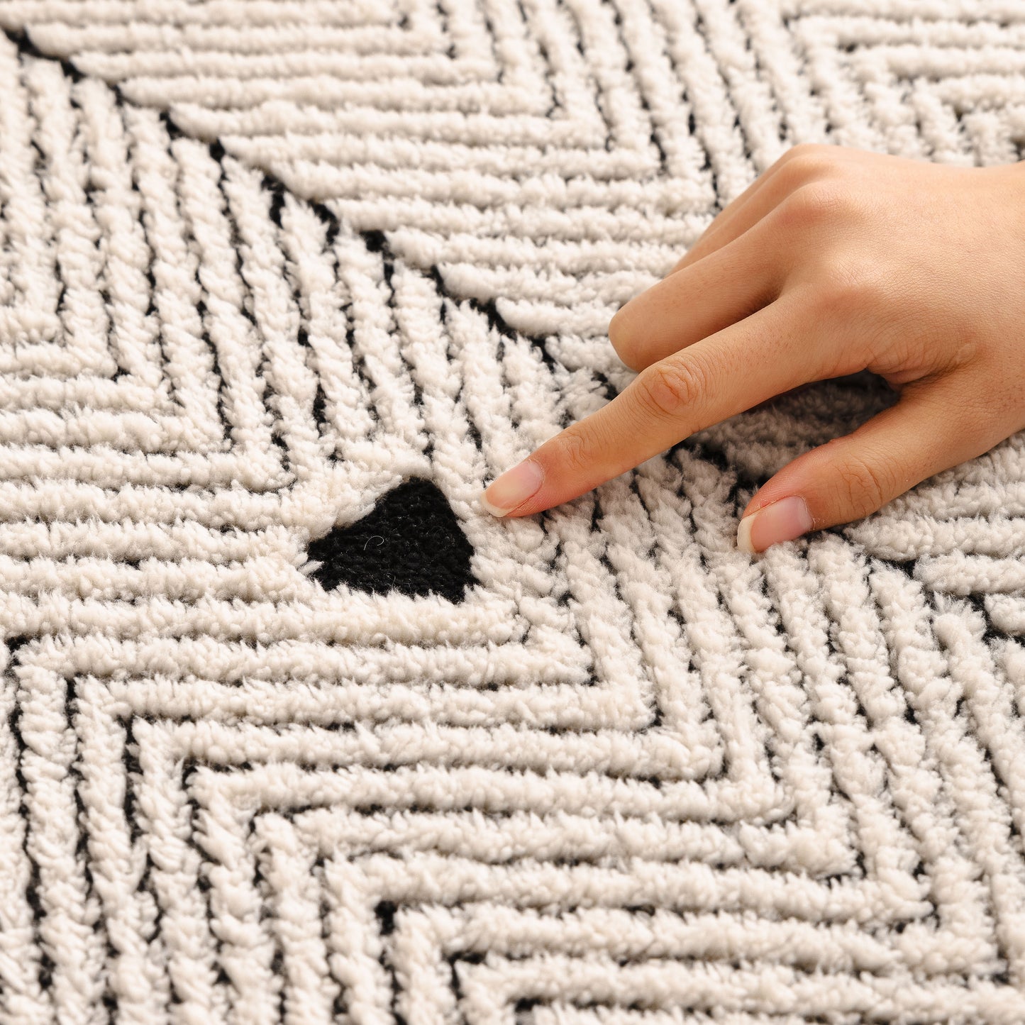 Thick Plush Sofa Cover Throw for Couch, 3D Textured Herringbone Washable Slipcover