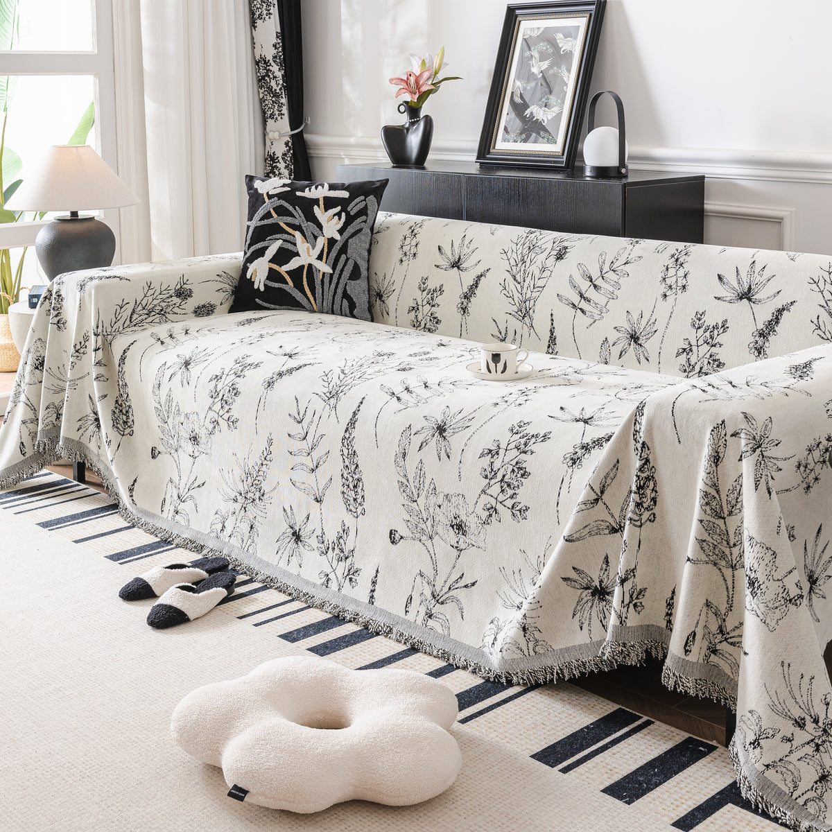 Chenille Giverny Sofaüberwurf, Gemütliche Decken für Sofa und Couch, A – Slipcover KAS™
