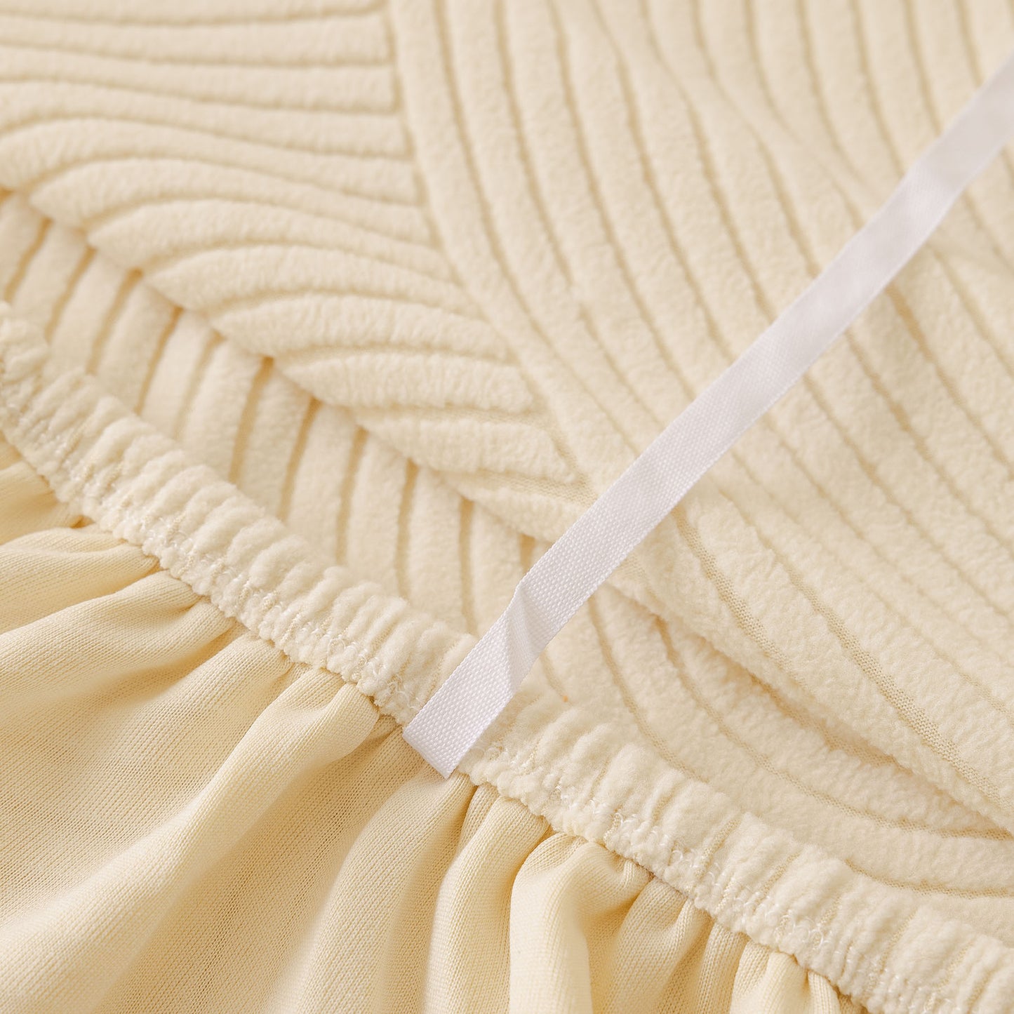 Elastic Stretch Sofa Cover Slipcover, Concentric Circle Jacquard Plush Couch Cover