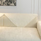 Plush Quilted Padded Sofa Cover, Non-Slip Seashell Couch Protector for Pets & Kids