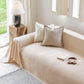 Luxury Soft Chenille Sofa Cover for Couch, Solid Color Furniture Protector Throw Cover