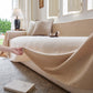Luxury Soft Chenille Sofa Cover for Couch, Solid Color Furniture Protector Throw Cover