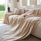 Luxury Soft Chenille Sofa Cover for Couch, Solid Color Furniture Protector Throw Cover