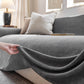 Luxury Soft Chenille Sofa Cover for Couch, Solid Color Furniture Protector Throw Cover