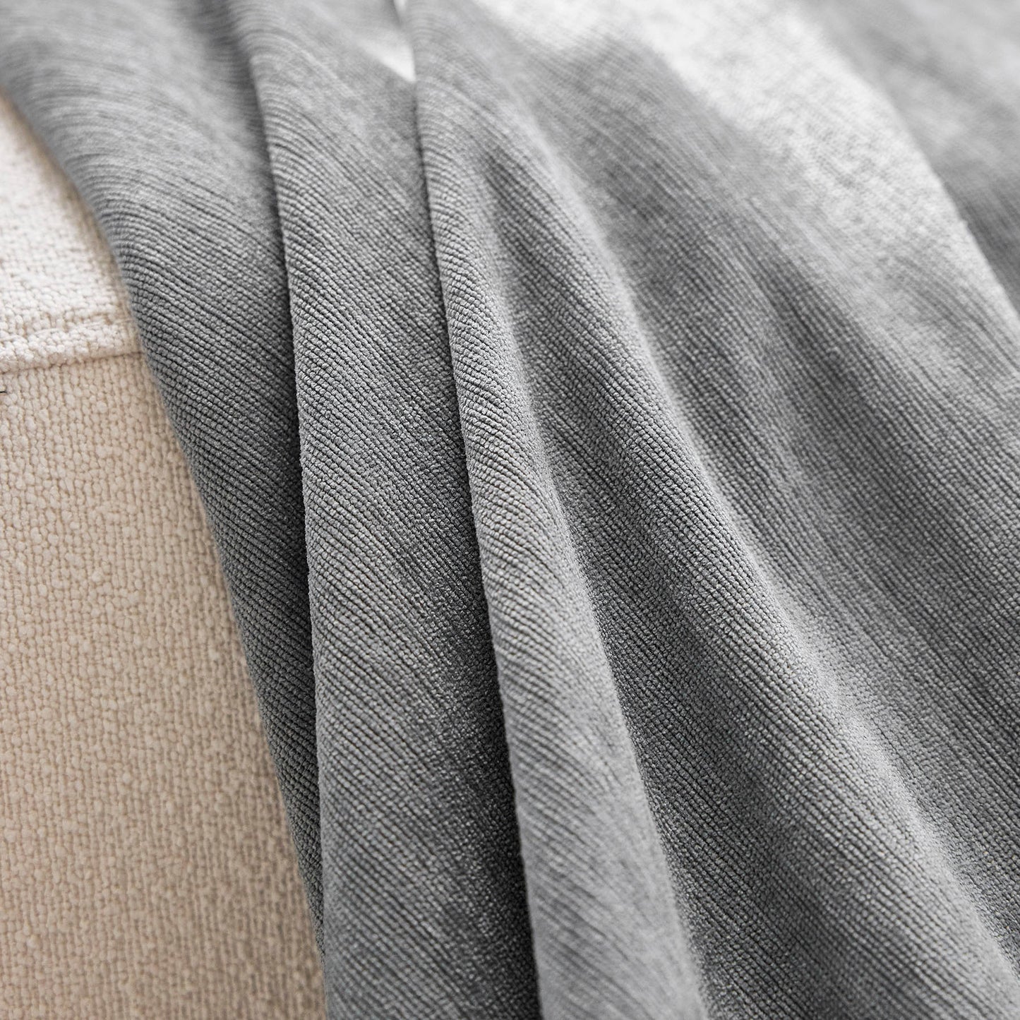 Luxury Soft Chenille Sofa Cover for Couch, Solid Color Furniture Protector Throw Cover