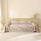 Tropical Botanical Leaf Texture Furniture Protector Blanket Soft Breathable Sofa Cover