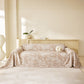 Tropical Botanical Leaf Texture Furniture Protector Blanket Soft Breathable Sofa Cover