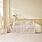 Tropical Botanical Leaf Texture Furniture Protector Blanket Soft Breathable Sofa Cover