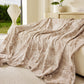 Tropical Botanical Leaf Texture Furniture Protector Blanket Soft Breathable Sofa Cover