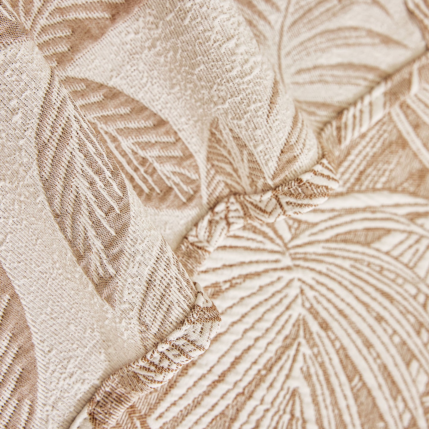 Tropical Botanical Leaf Texture Furniture Protector Blanket Soft Breathable Sofa Cover