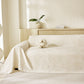 Tropical Botanical Leaf Texture Furniture Protector Blanket Soft Breathable Sofa Cover