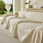 Tropical Botanical Leaf Texture Furniture Protector Blanket Soft Breathable Sofa Cover